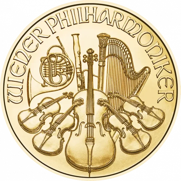 Philharmoniker 1/2 troy ounce gouden munt 2025 - Afbeelding 2