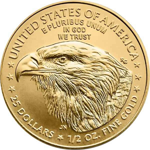 American Eagle 1/2 troy ounce gouden munt 2025 - Afbeelding 2