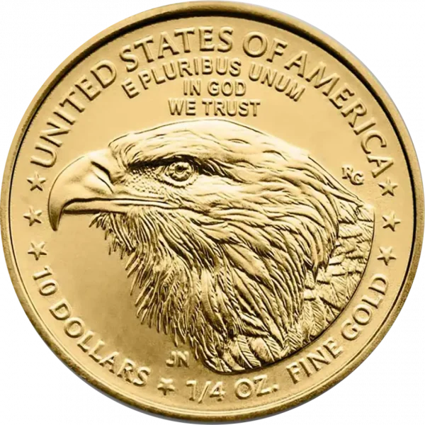 American Eagle 1/4 troy ounce gouden munt 2025 - Afbeelding 2