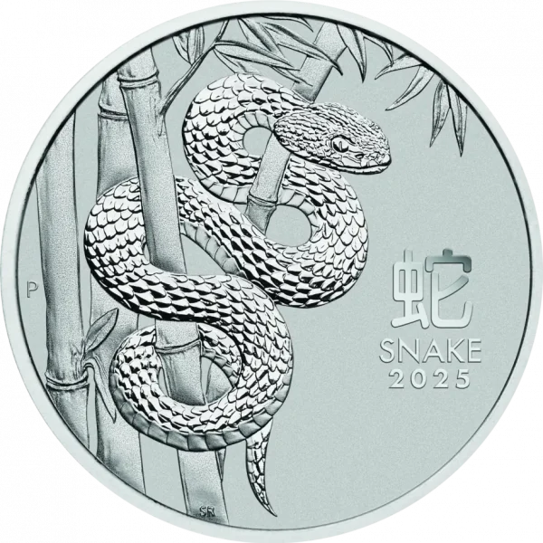 Lunar Series III Snake 1 troy ounce platina munt 2025